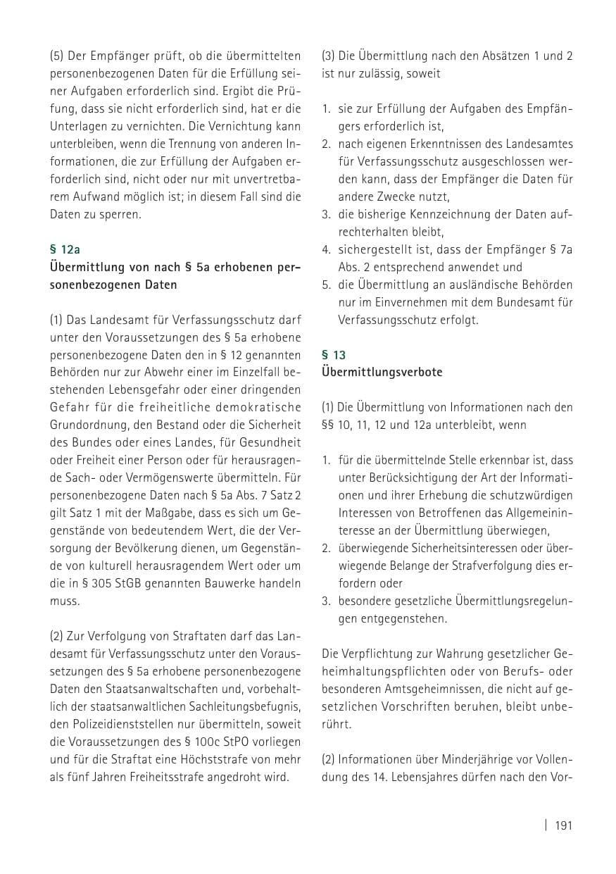 Seite 193 des Verfassungsschutzbericht 2011 Sachsen
