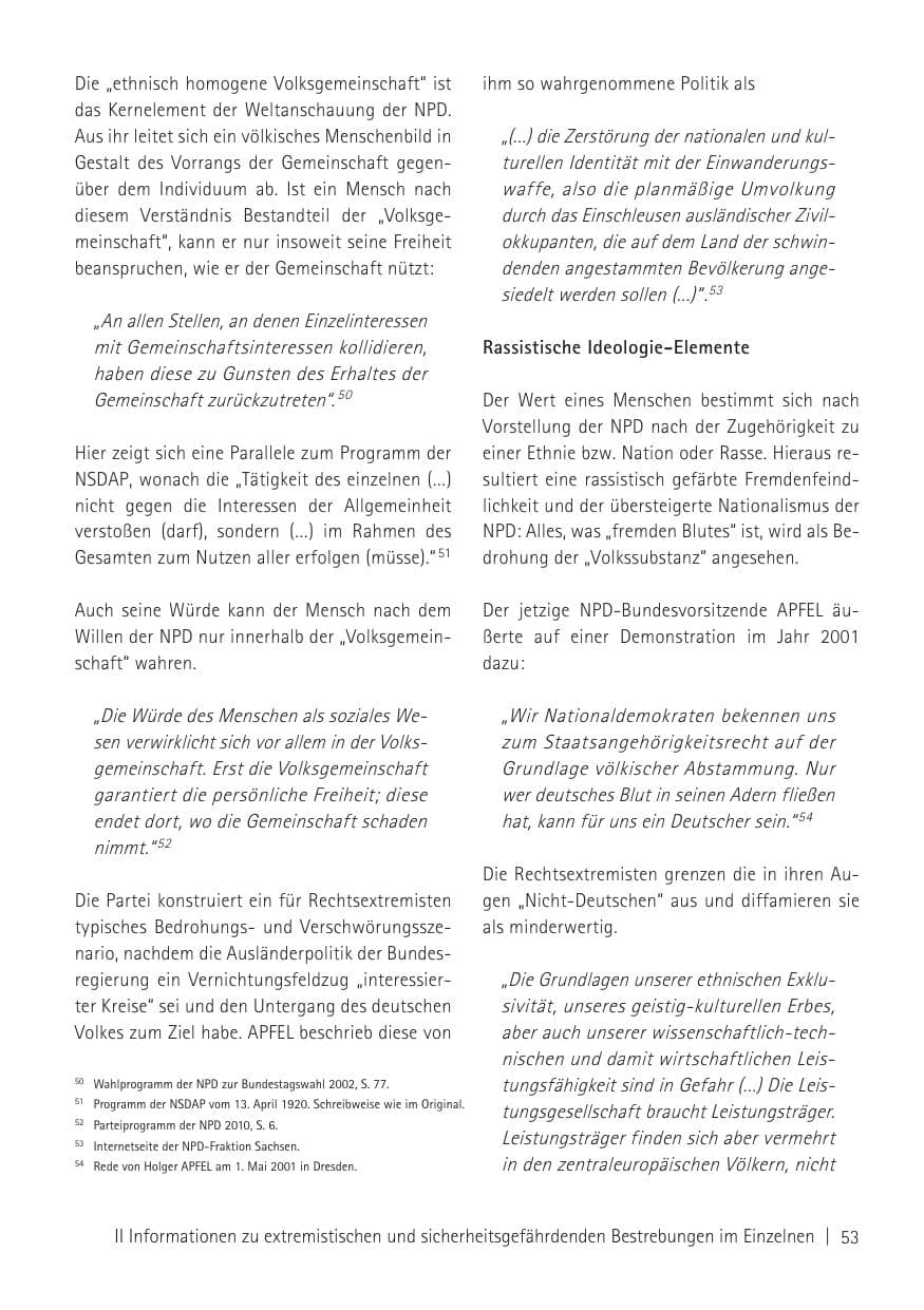 Seite 55 des Verfassungsschutzbericht 2011 Sachsen