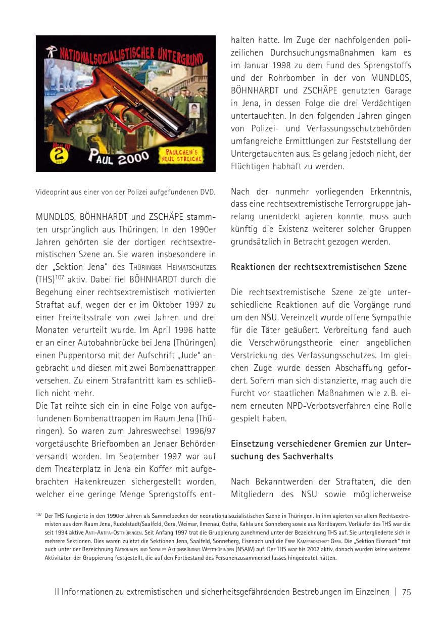 Seite 77 des Verfassungsschutzbericht 2011 Sachsen