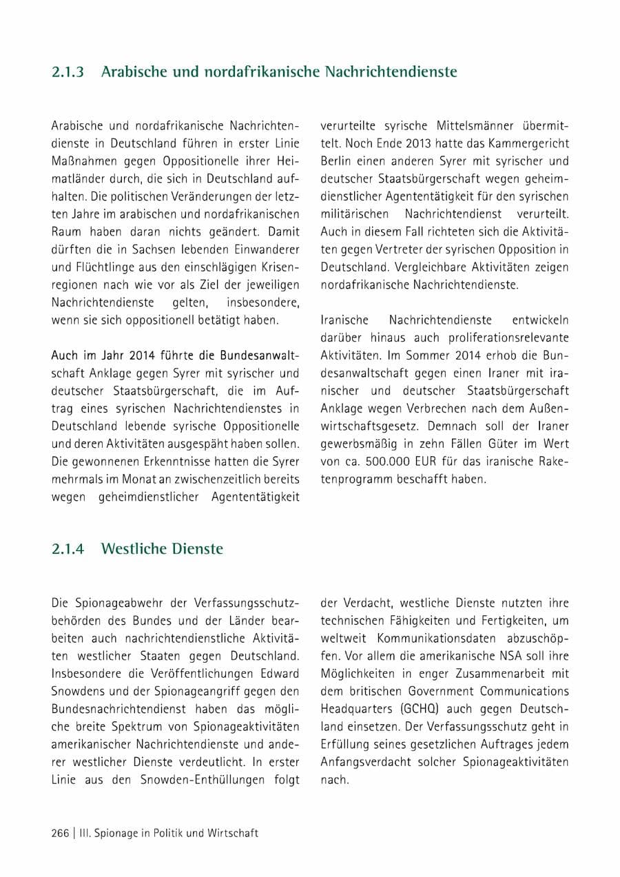 Seite 267 des Verfassungsschutzbericht 2014 Sachsen