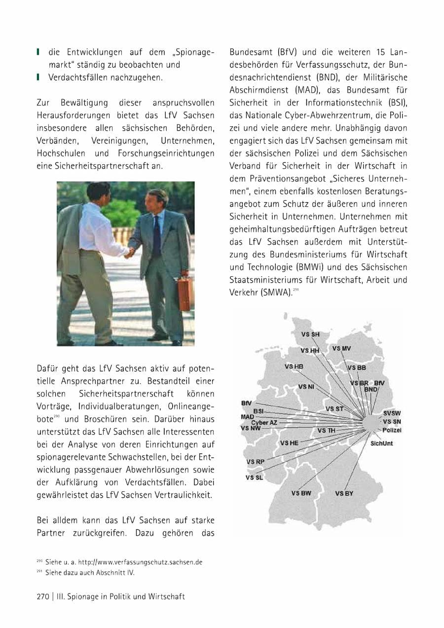 Seite 271 des Verfassungsschutzbericht 2014 Sachsen