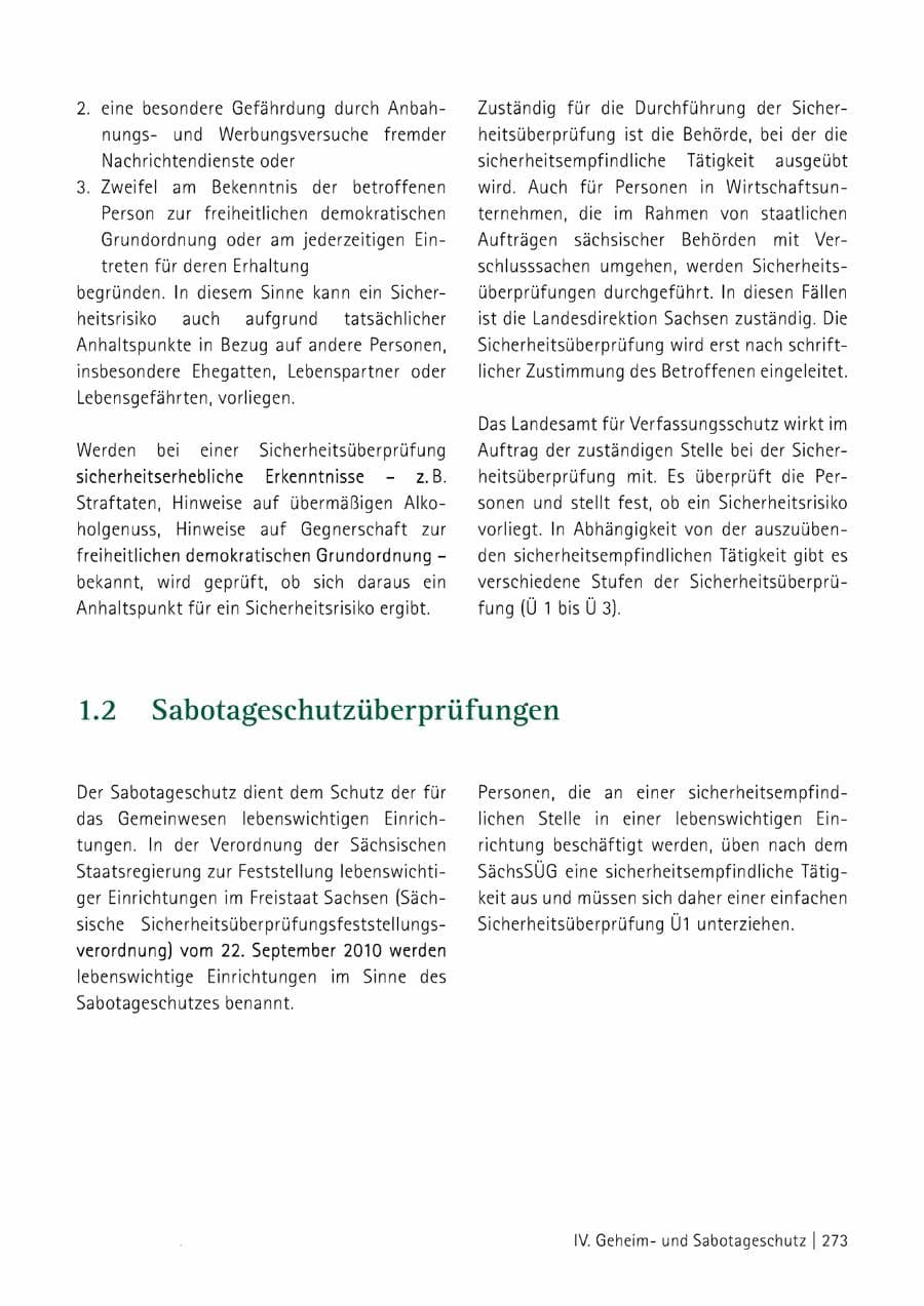 Seite 274 des Verfassungsschutzbericht 2014 Sachsen