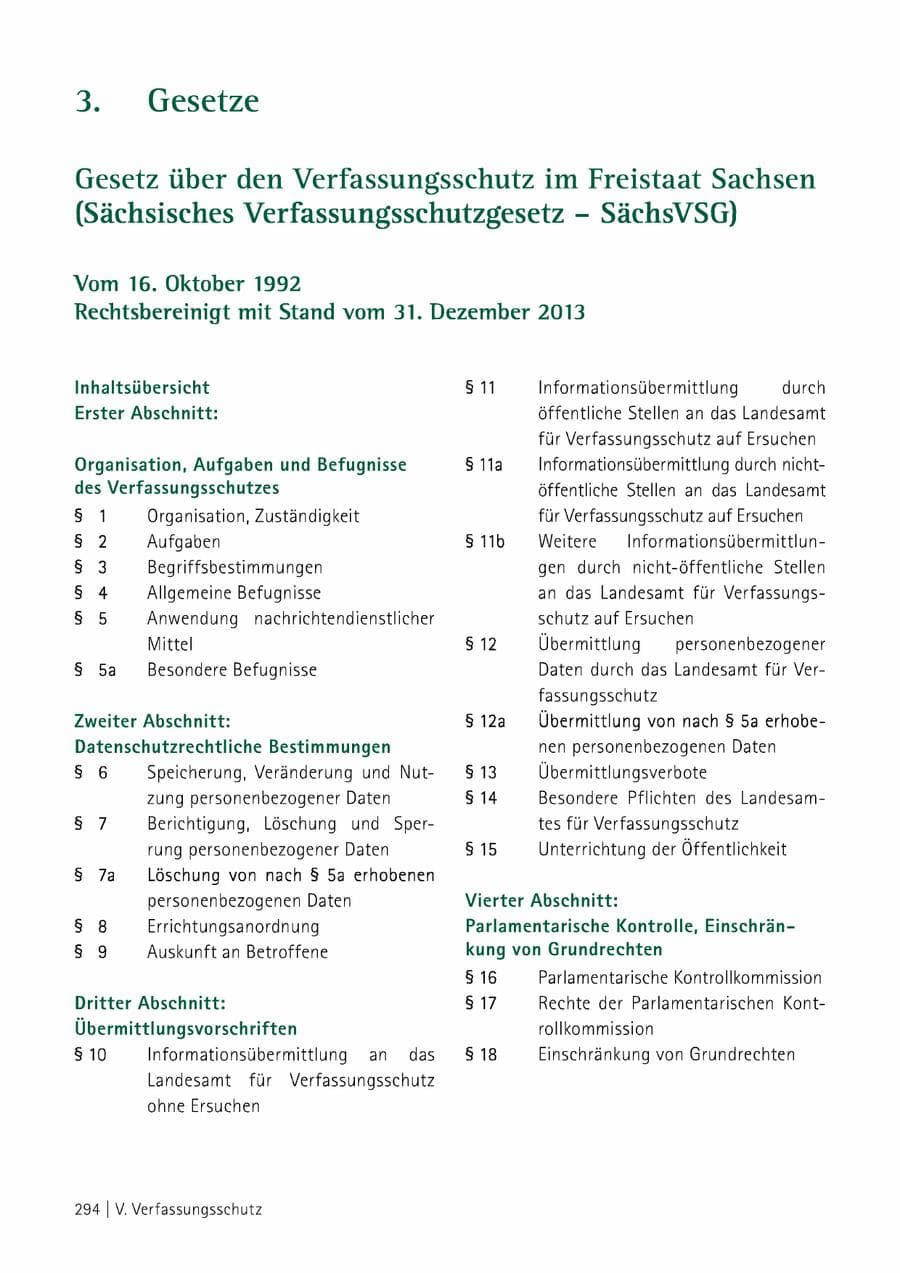 Seite 295 des Verfassungsschutzbericht 2014 Sachsen