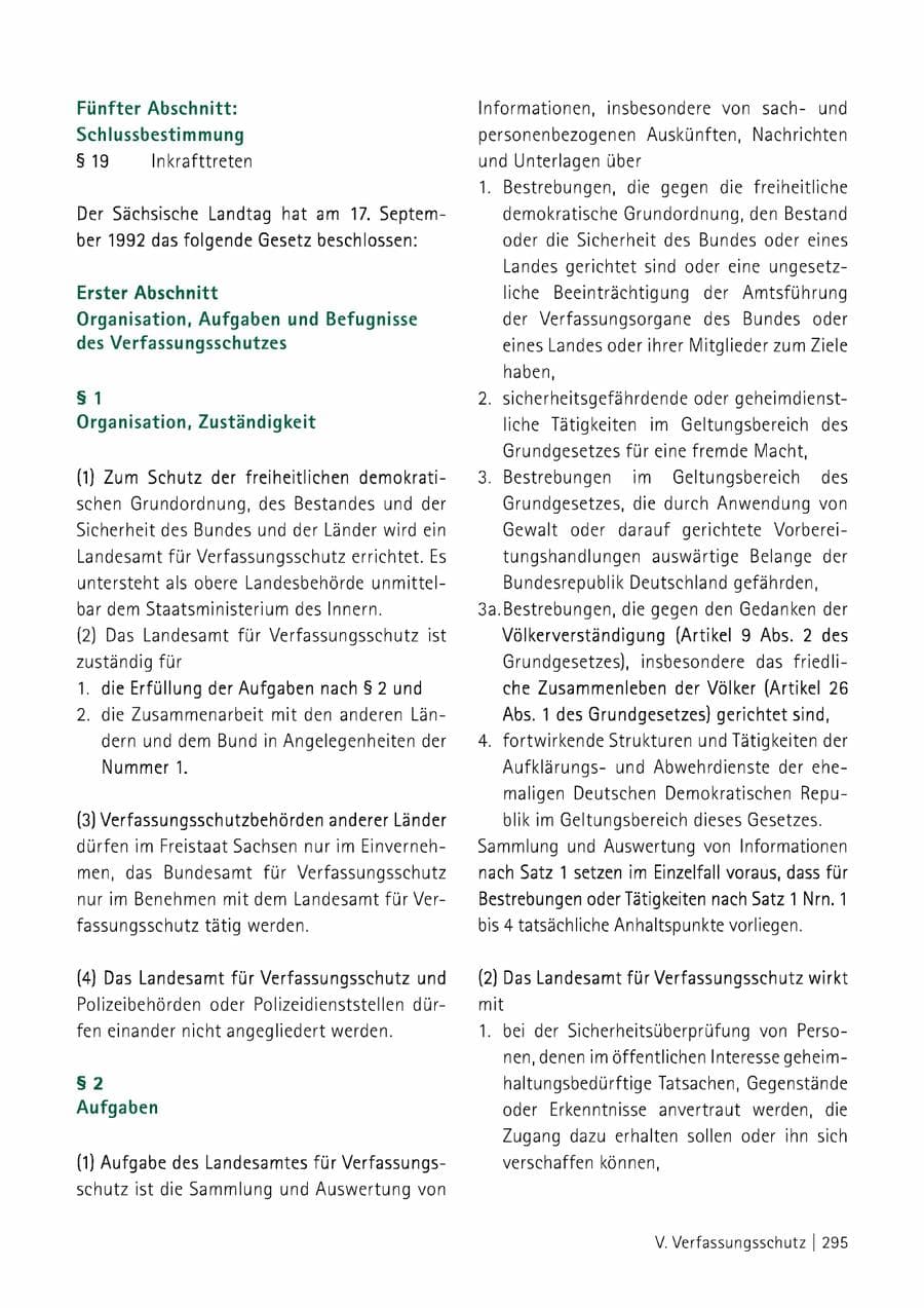 Seite 296 des Verfassungsschutzbericht 2014 Sachsen