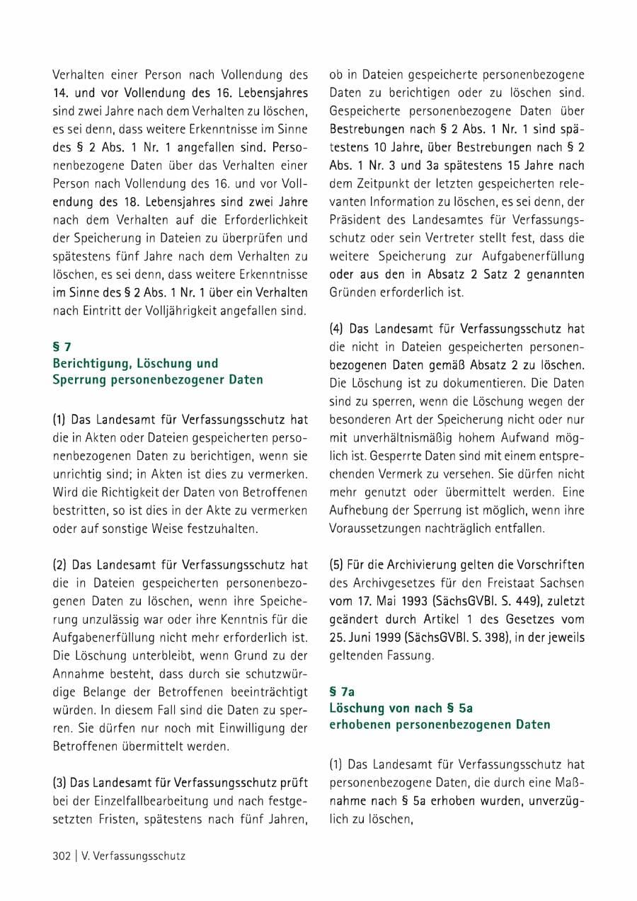 Seite 303 des Verfassungsschutzbericht 2014 Sachsen
