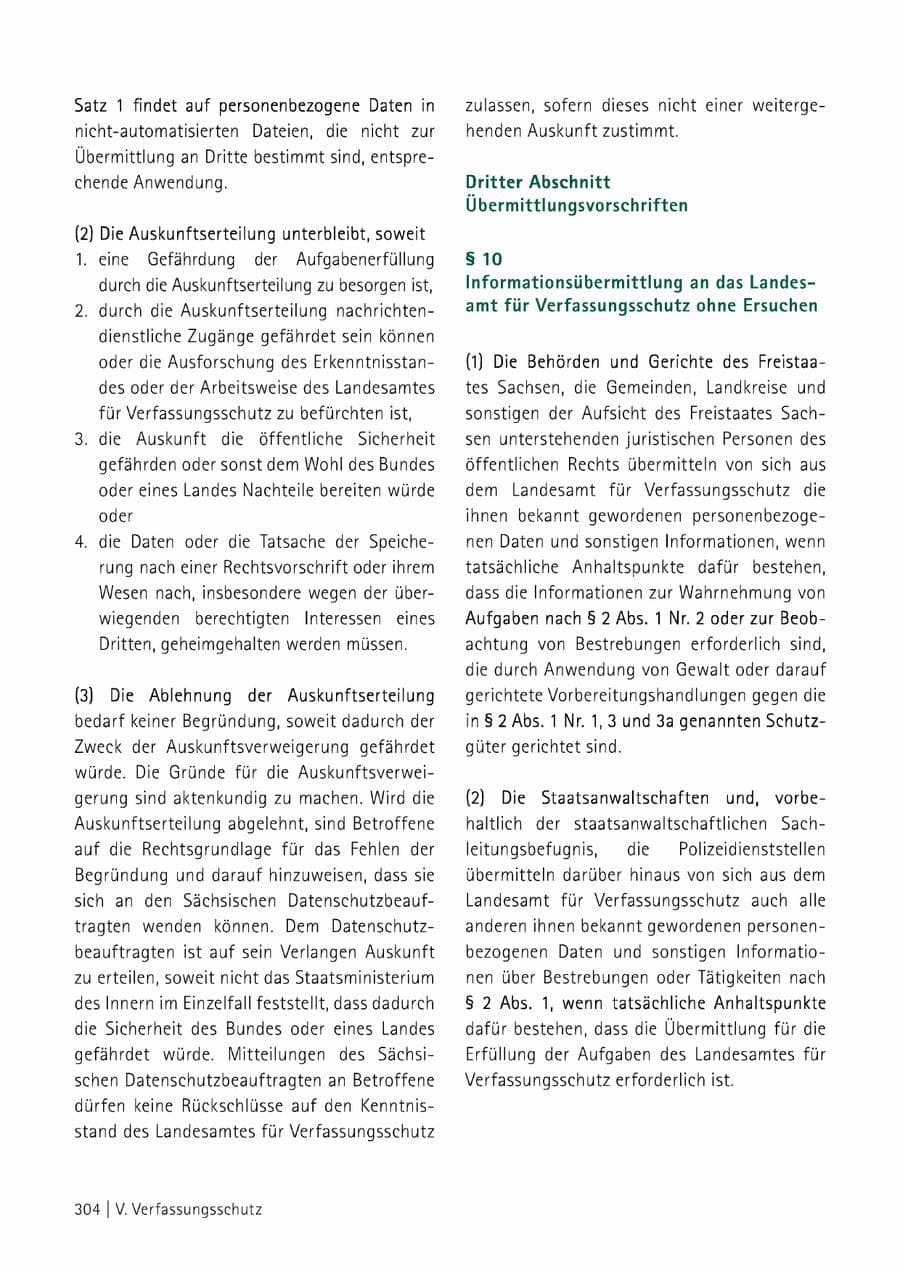 Seite 305 des Verfassungsschutzbericht 2014 Sachsen