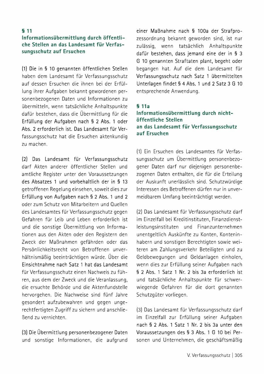 Seite 306 des Verfassungsschutzbericht 2014 Sachsen