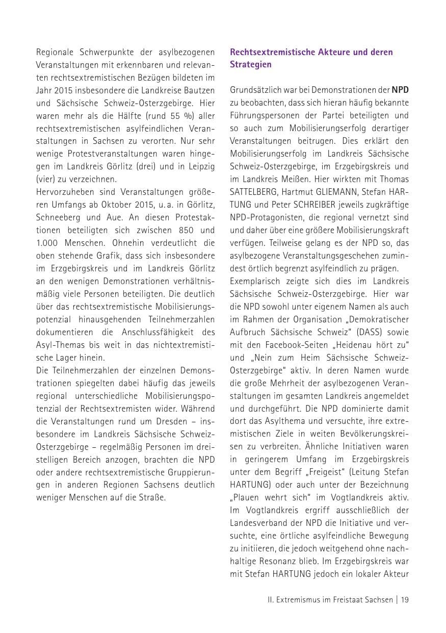 Seite 21 des Verfassungsschutzbericht 2015 Sachsen
