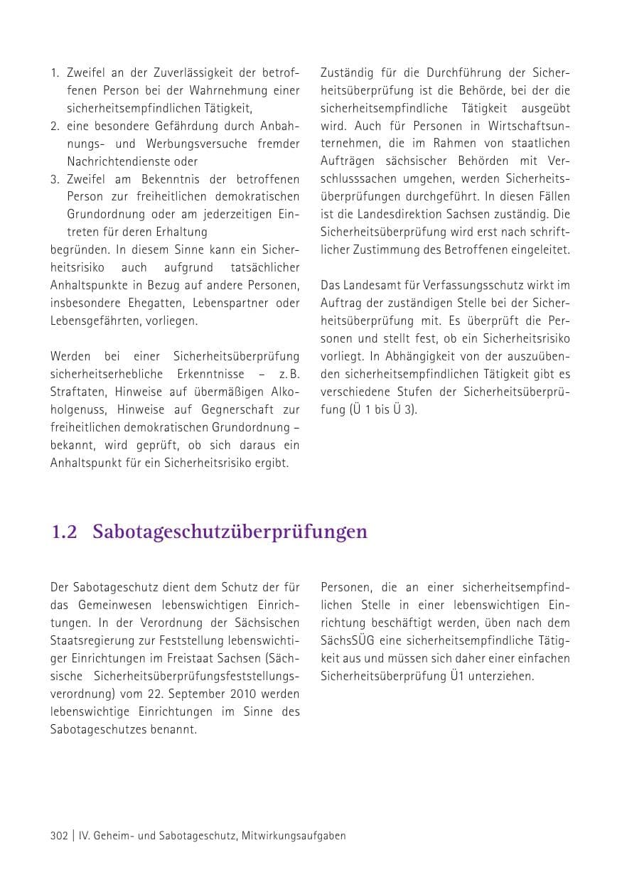 Seite 304 des Verfassungsschutzbericht 2015 Sachsen