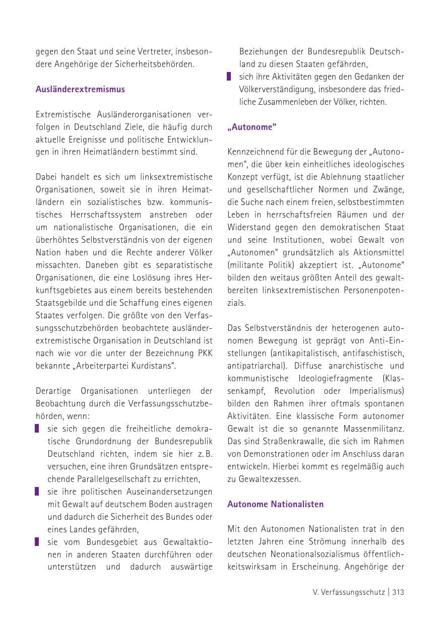 Seite 315 des Verfassungsschutzbericht 2015 Sachsen