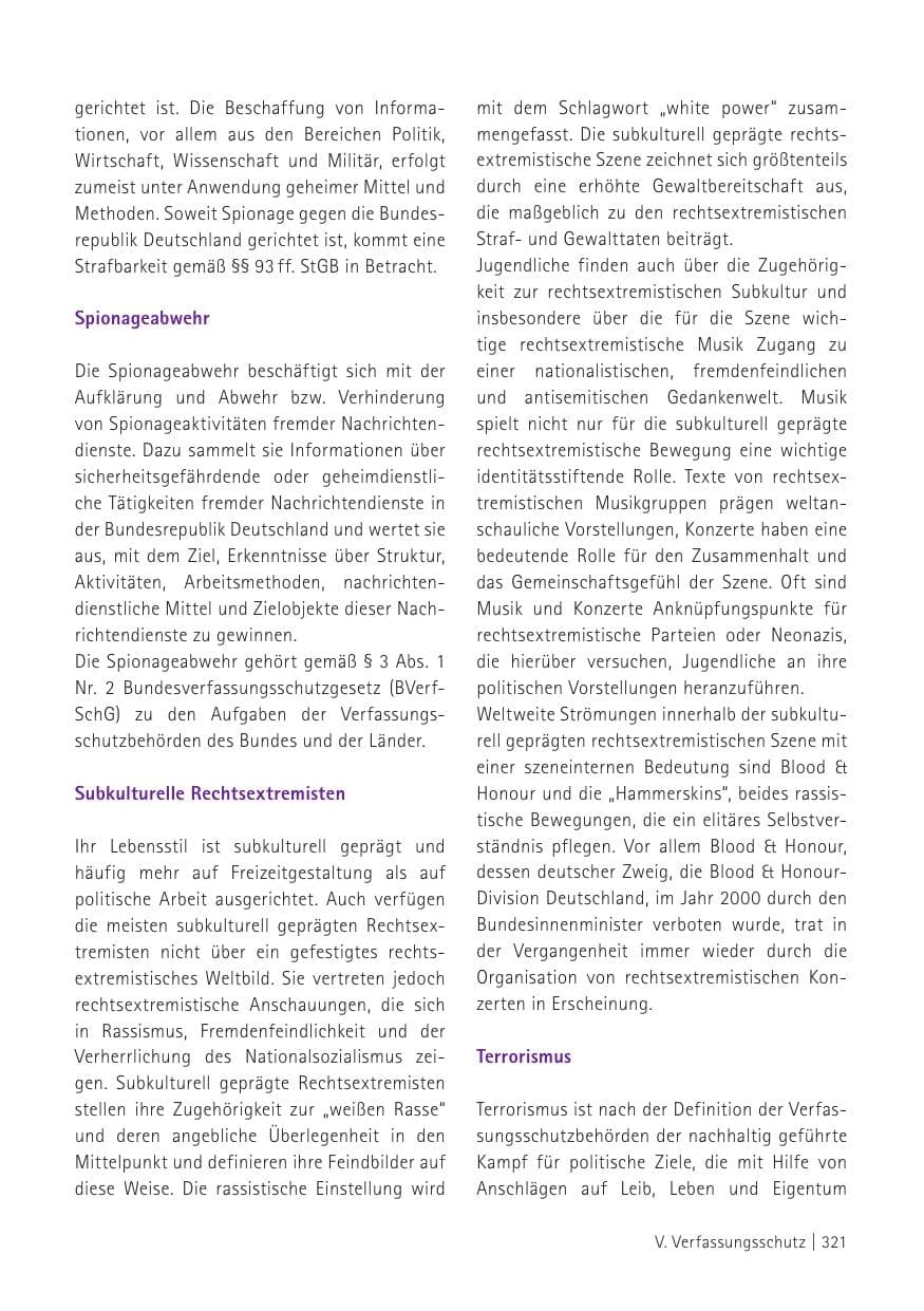 Seite 323 des Verfassungsschutzbericht 2015 Sachsen