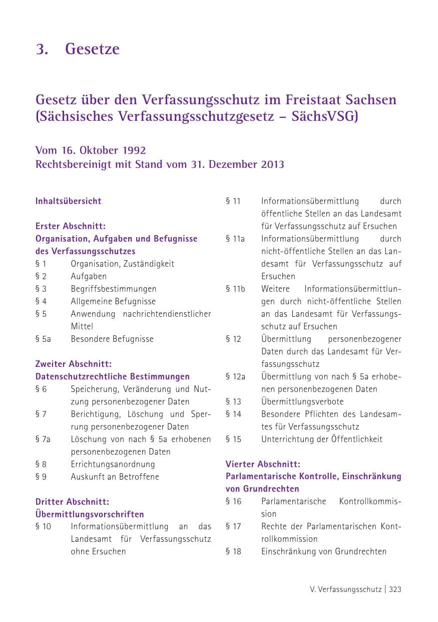 Seite 325 des Verfassungsschutzbericht 2015 Sachsen