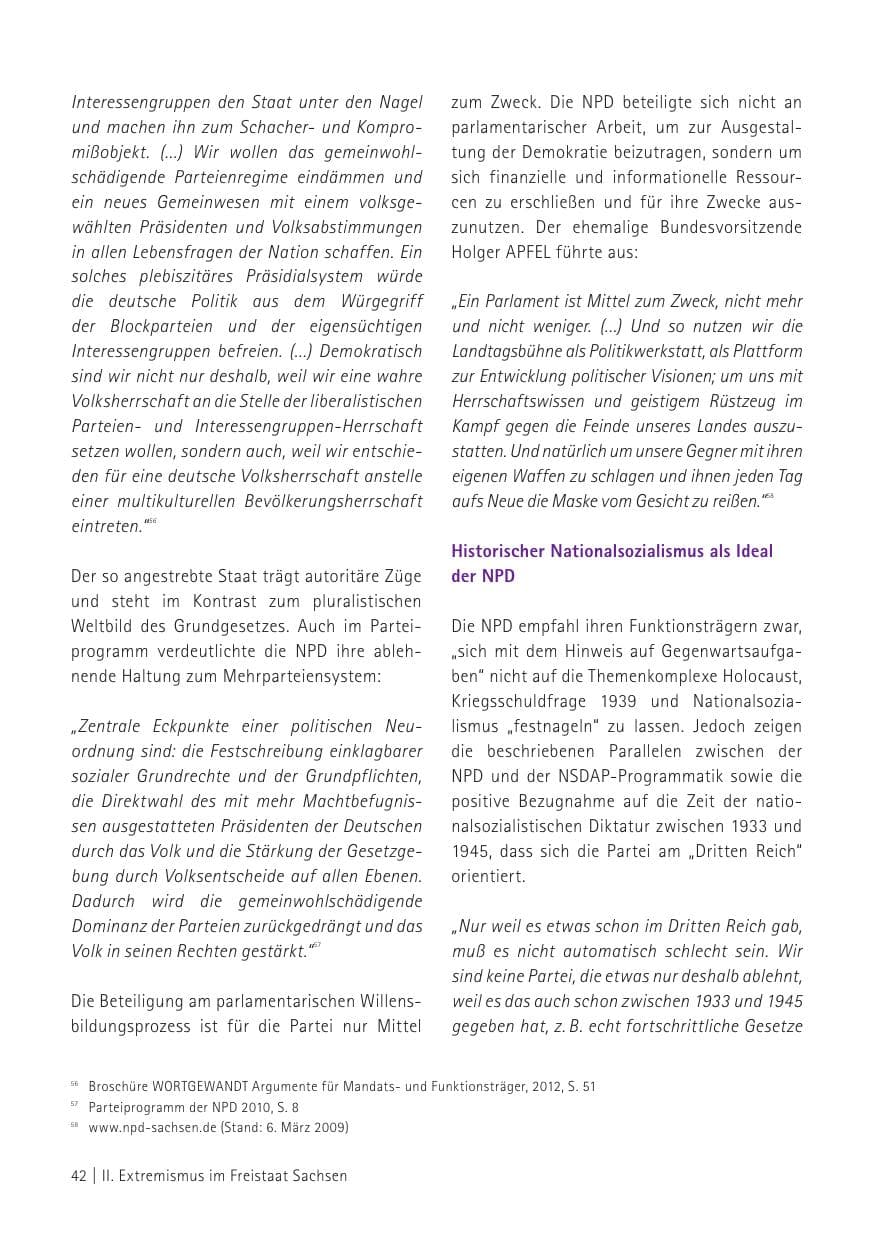 Seite 44 des Verfassungsschutzbericht 2015 Sachsen