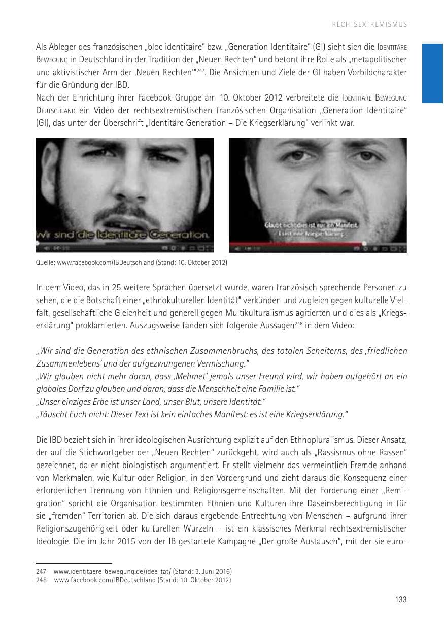 Seite 135 des Verfassungsschutzbericht 2016 Sachsen