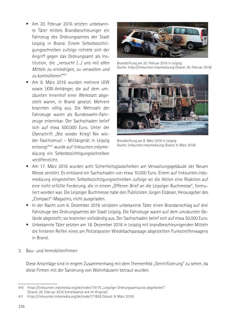 Seite 238 des Verfassungsschutzbericht 2016 Sachsen