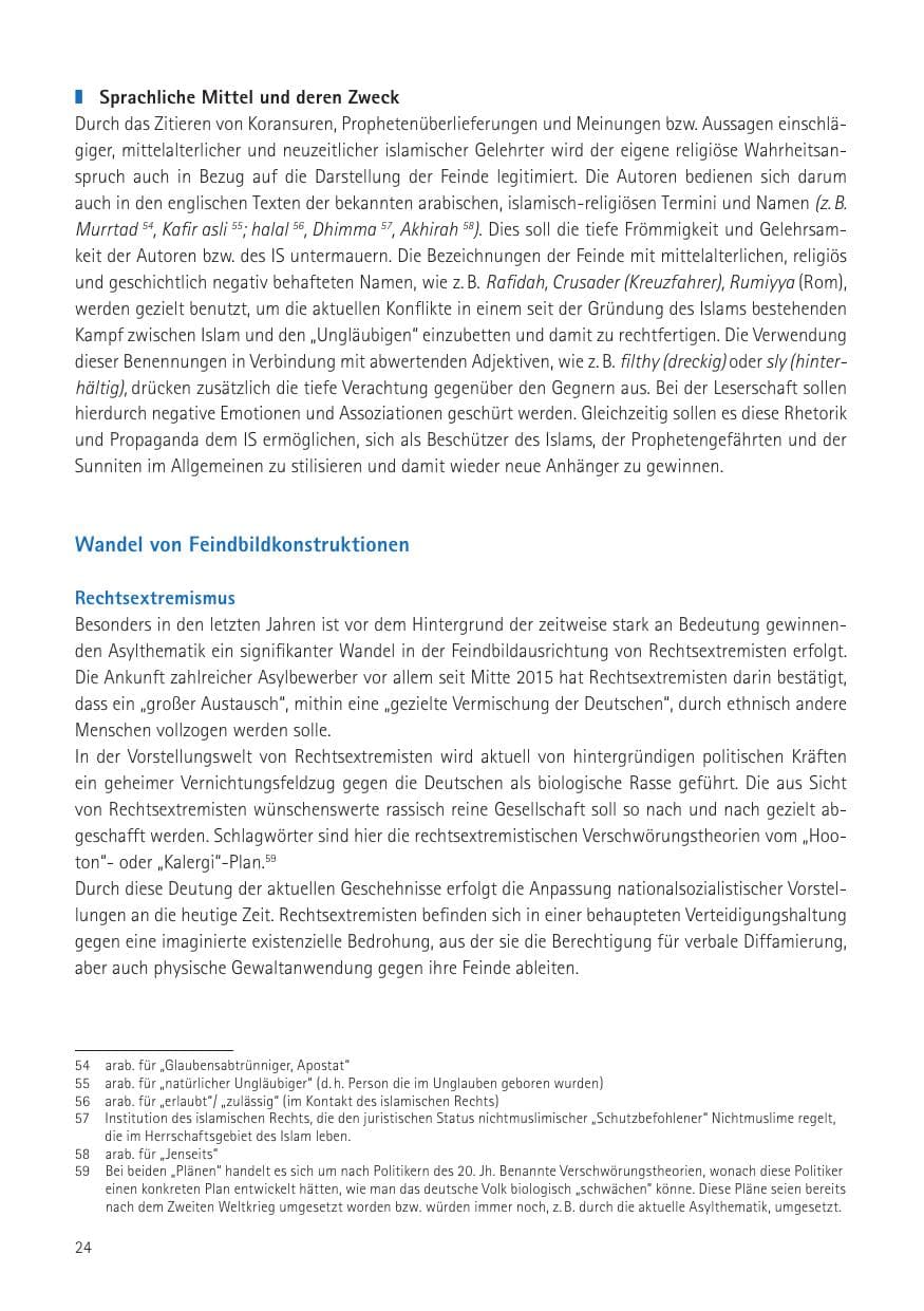 Seite 26 des Verfassungsschutzbericht 2016 Sachsen