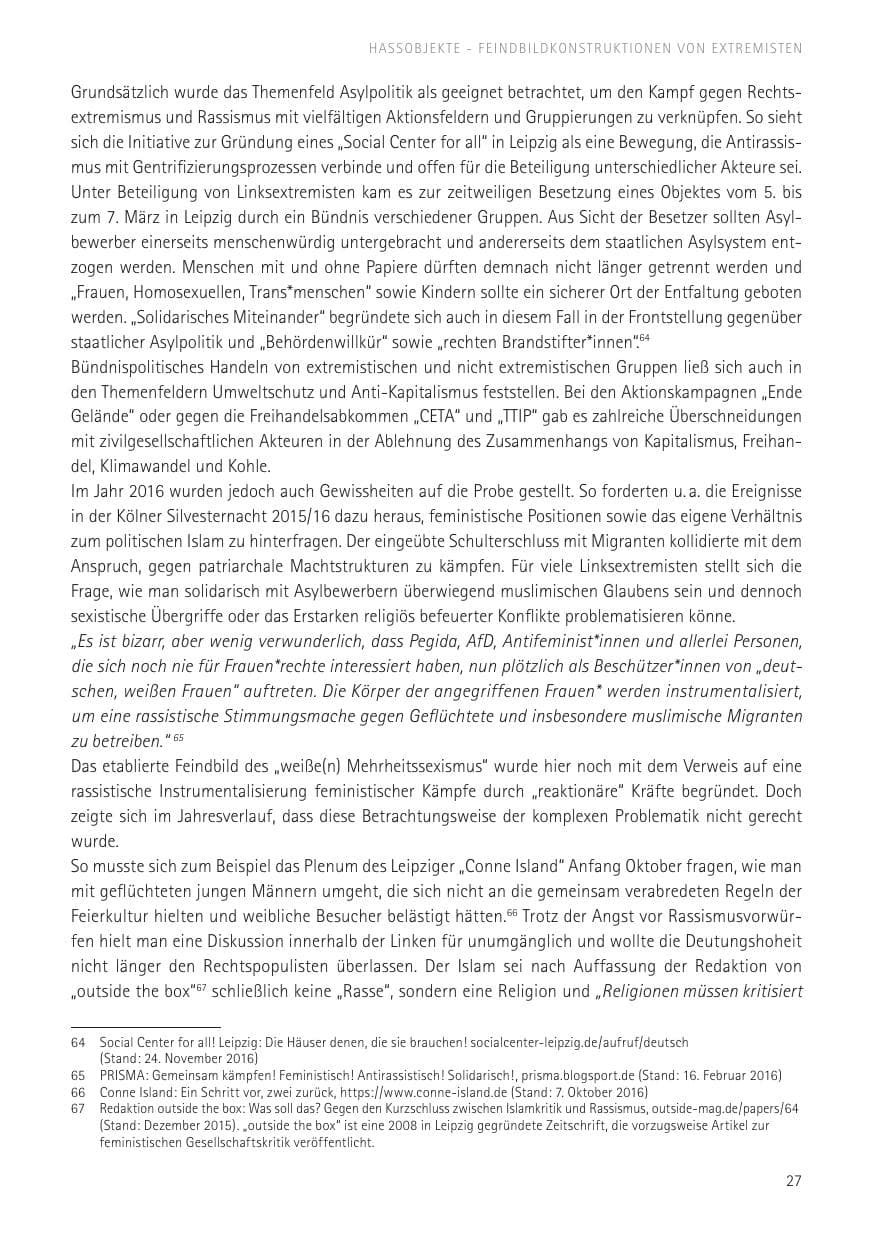 Seite 29 des Verfassungsschutzbericht 2016 Sachsen