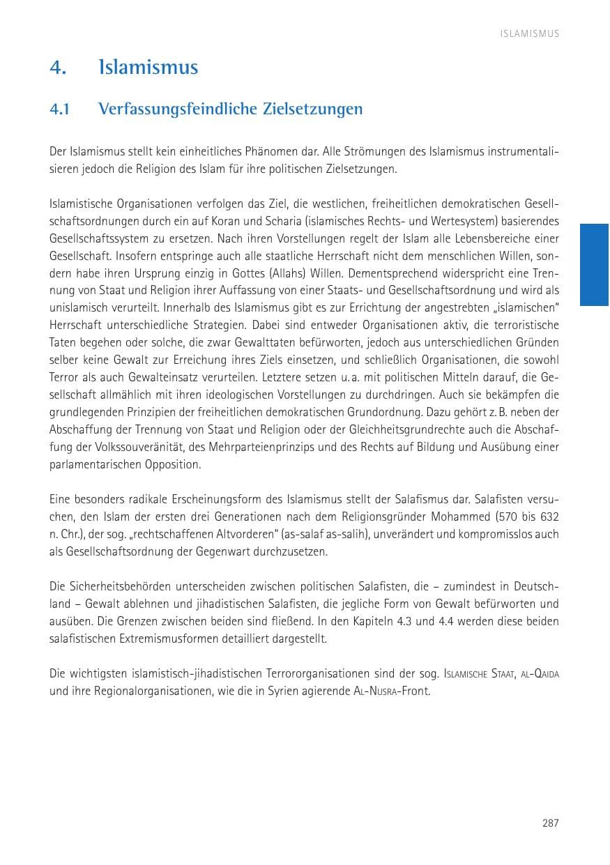 Seite 289 des Verfassungsschutzbericht 2016 Sachsen