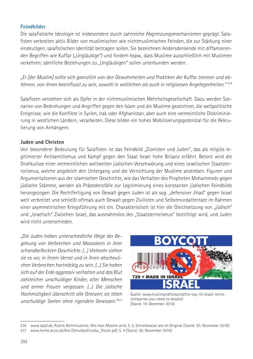 Seite 294 des Verfassungsschutzbericht 2016 Sachsen