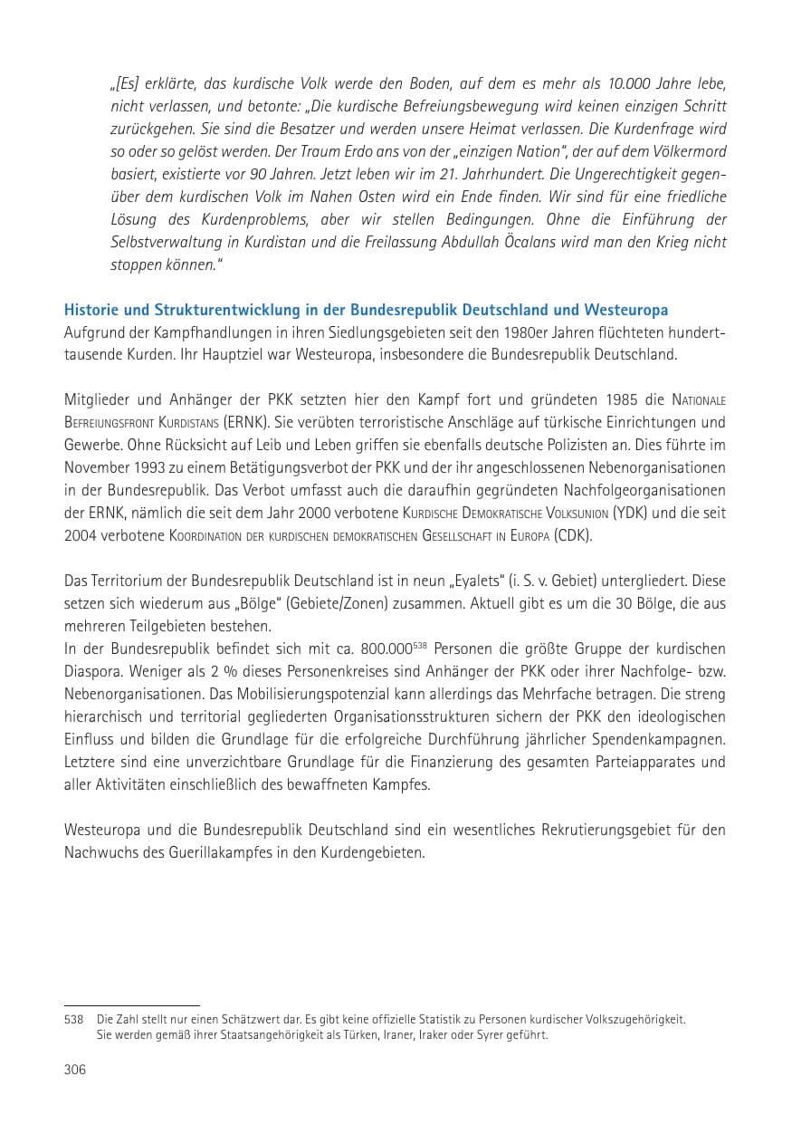 Seite 308 des Verfassungsschutzbericht 2016 Sachsen
