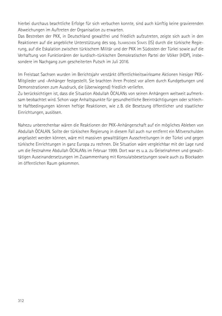 Seite 314 des Verfassungsschutzbericht 2016 Sachsen