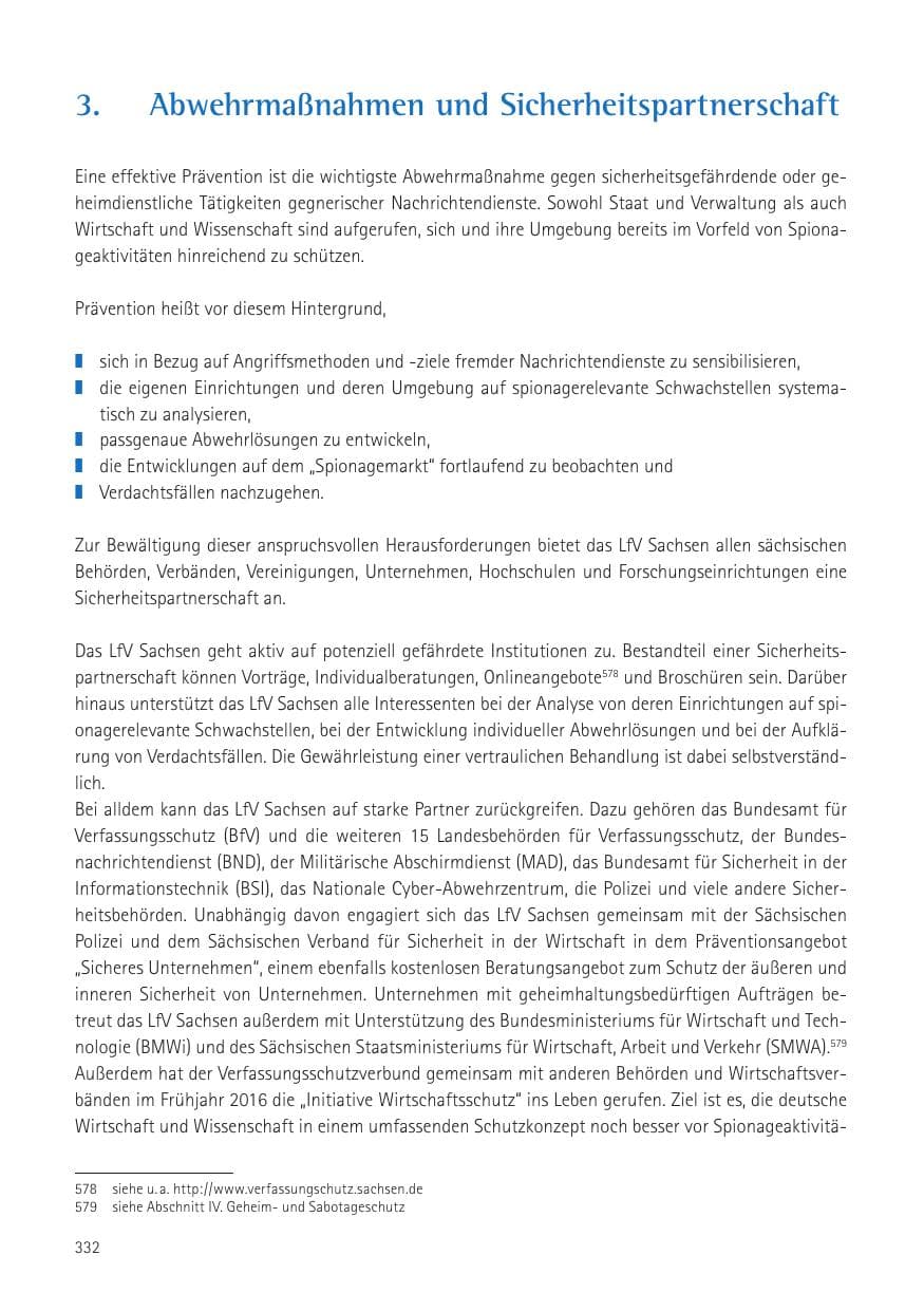 Seite 334 des Verfassungsschutzbericht 2016 Sachsen