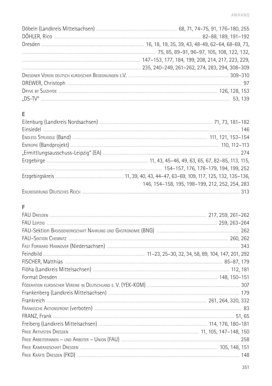 Seite 353 des Verfassungsschutzbericht 2016 Sachsen