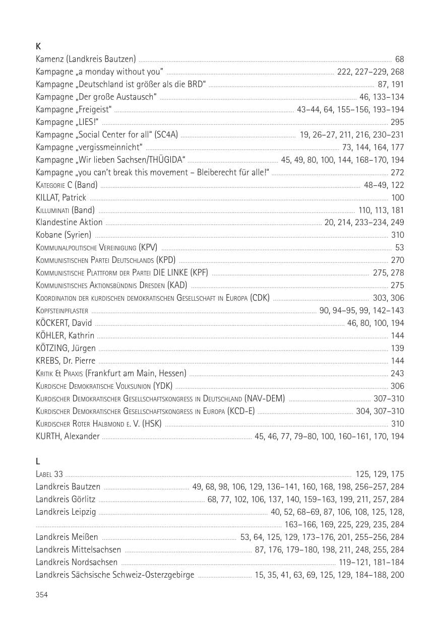 Seite 356 des Verfassungsschutzbericht 2016 Sachsen