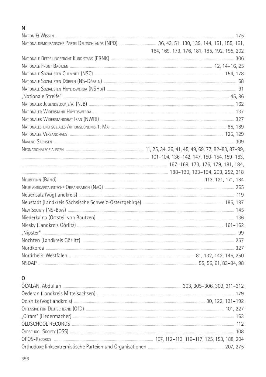 Seite 358 des Verfassungsschutzbericht 2016 Sachsen