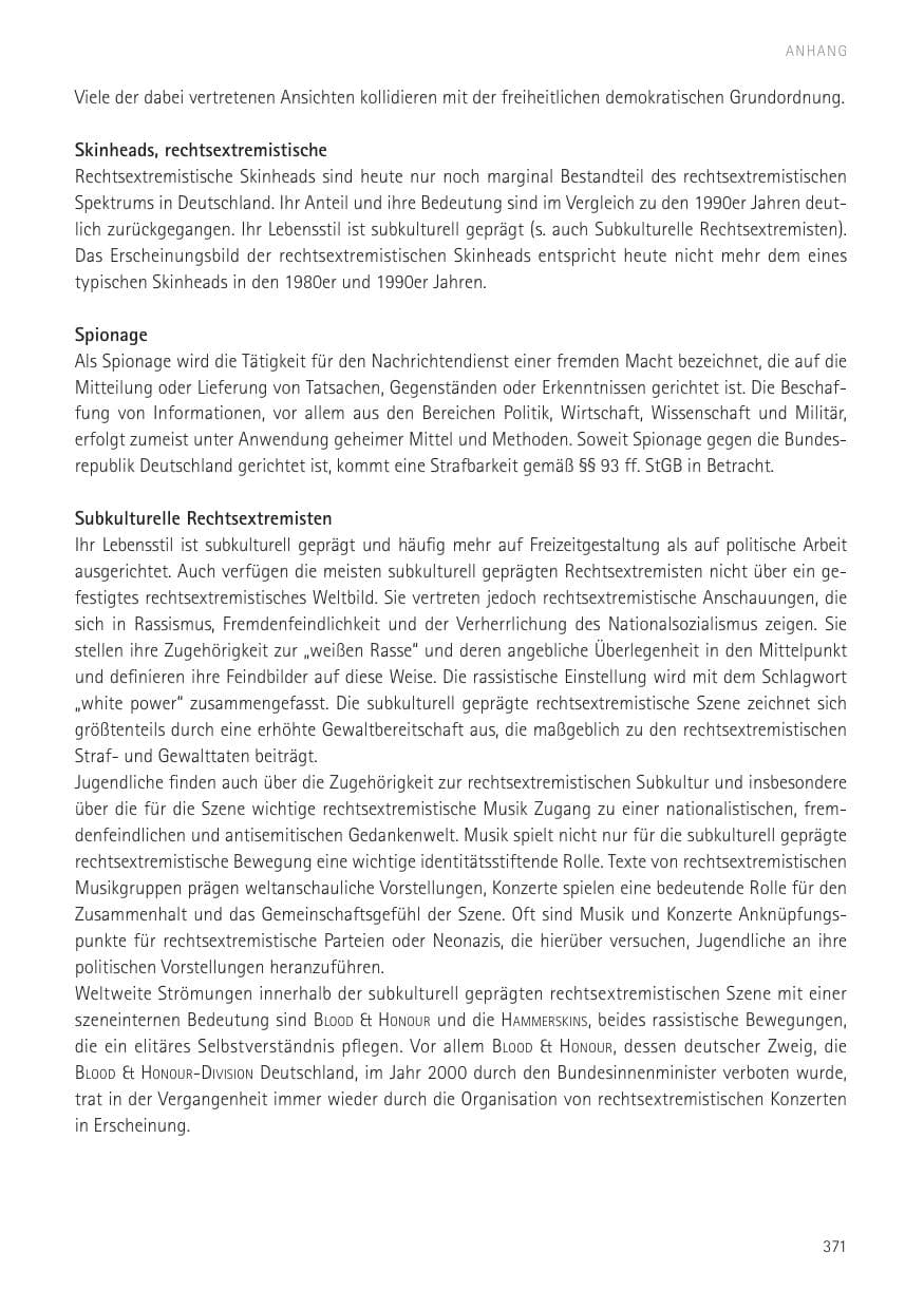 Seite 373 des Verfassungsschutzbericht 2016 Sachsen