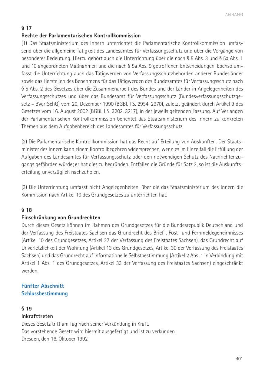 Seite 403 des Verfassungsschutzbericht 2016 Sachsen