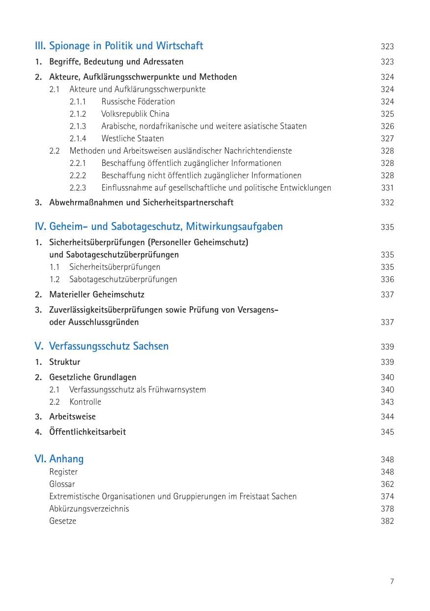Seite 9 des Verfassungsschutzbericht 2016 Sachsen