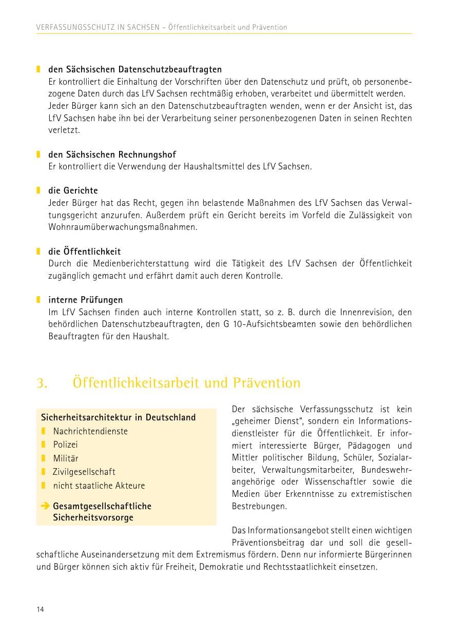 Seite 14 des Verfassungsschutzbericht 2017 Sachsen
