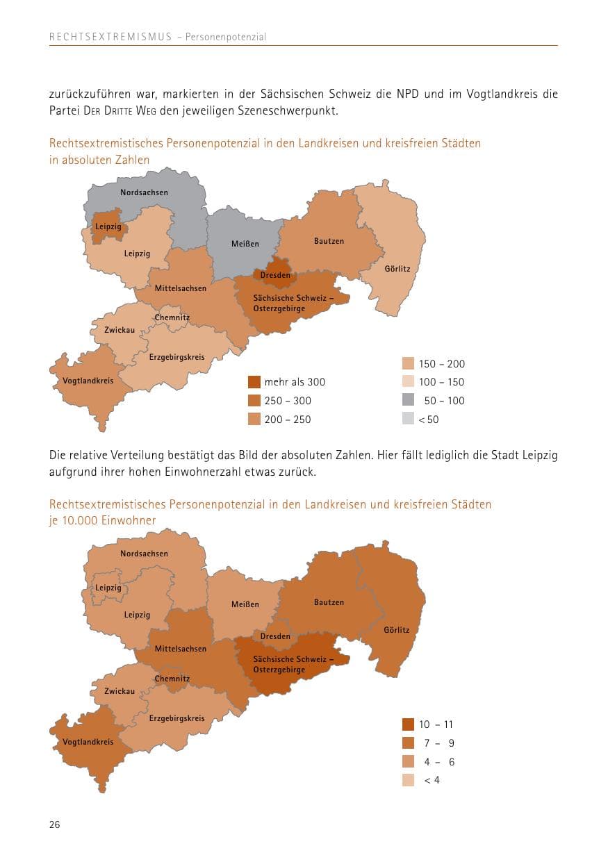 Seite 26 des Verfassungsschutzbericht 2017 Sachsen