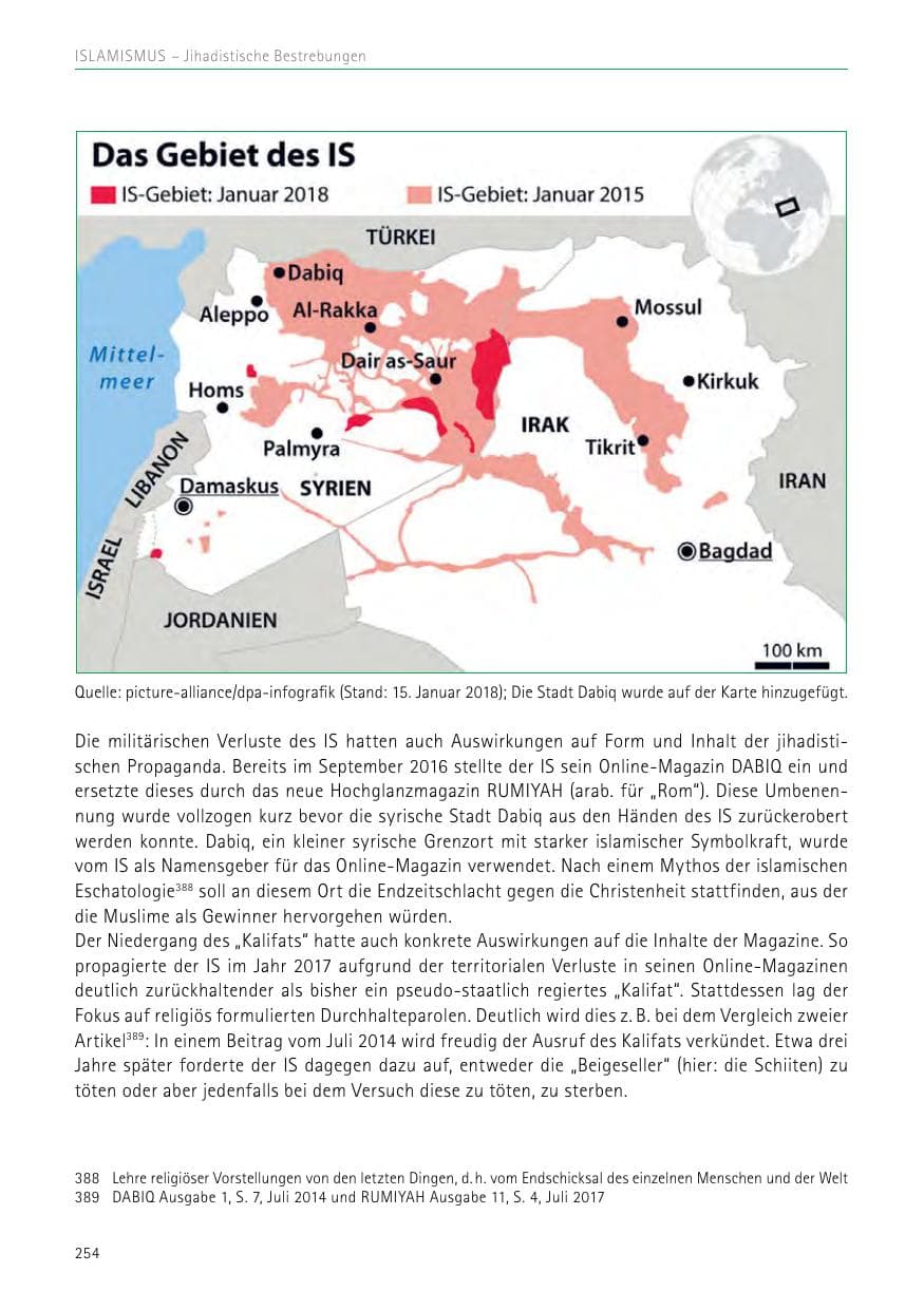 Seite 254 des Verfassungsschutzbericht 2017 Sachsen