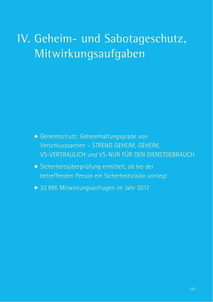 Seite 285 des Verfassungsschutzbericht 2017 Sachsen