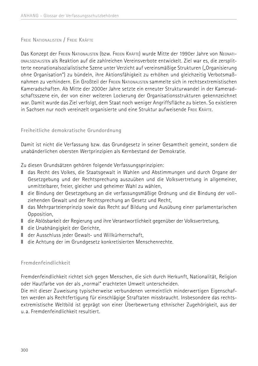Seite 300 des Verfassungsschutzbericht 2017 Sachsen