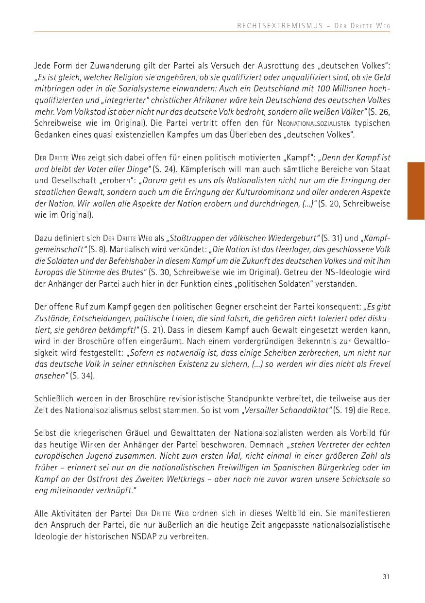 Seite 31 des Verfassungsschutzbericht 2017 Sachsen