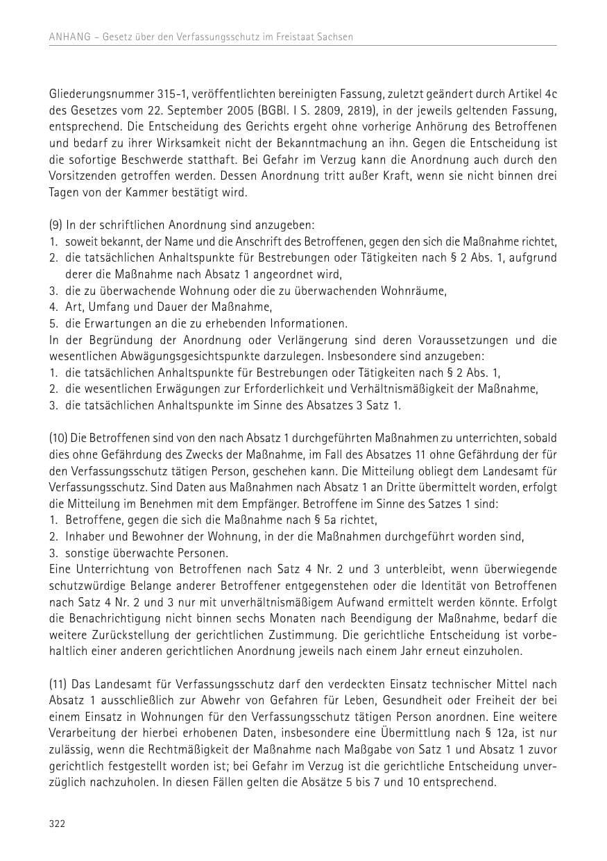 Seite 322 des Verfassungsschutzbericht 2017 Sachsen