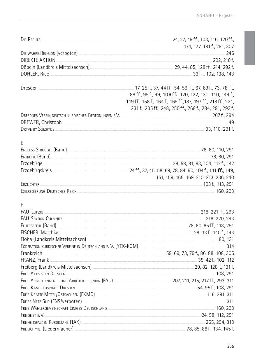 Seite 355 des Verfassungsschutzbericht 2017 Sachsen