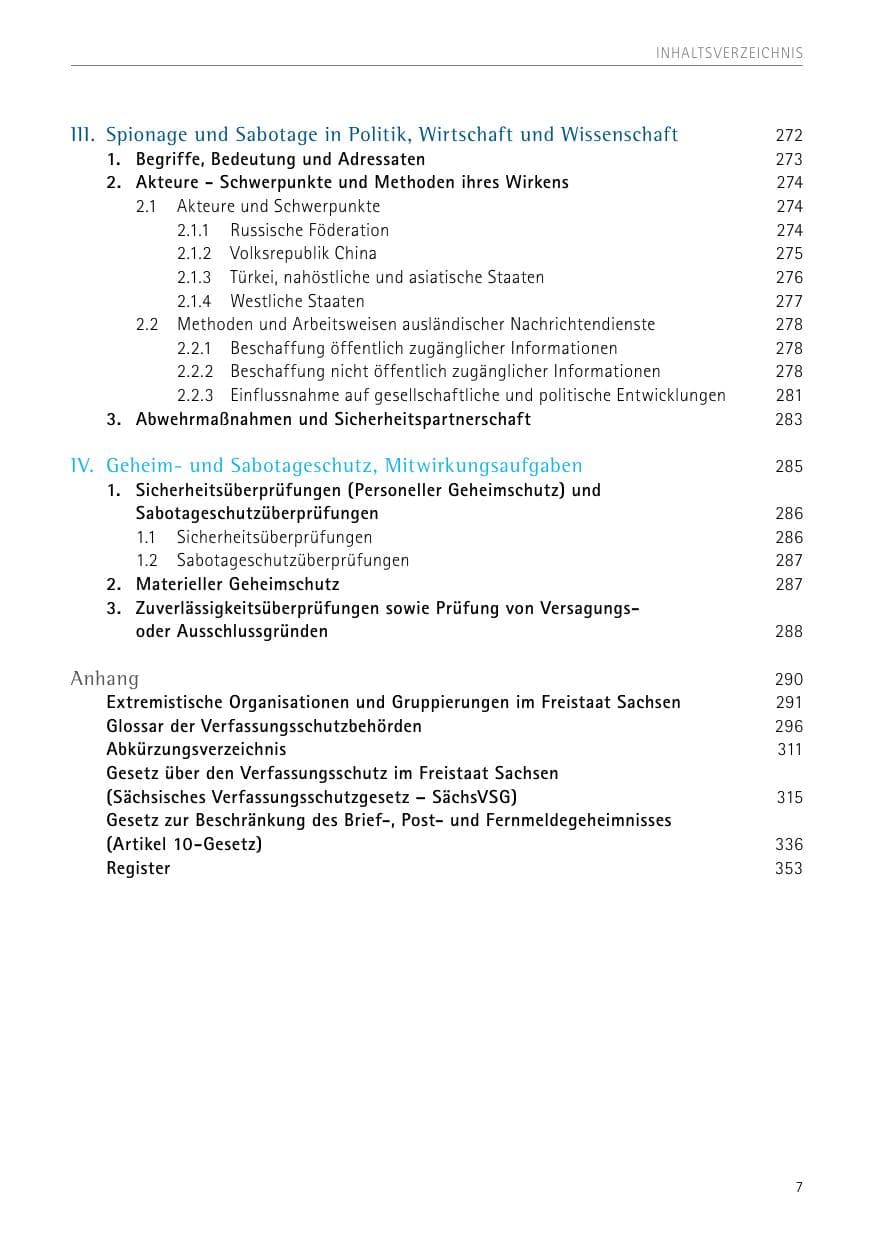 Seite 7 des Verfassungsschutzbericht 2017 Sachsen