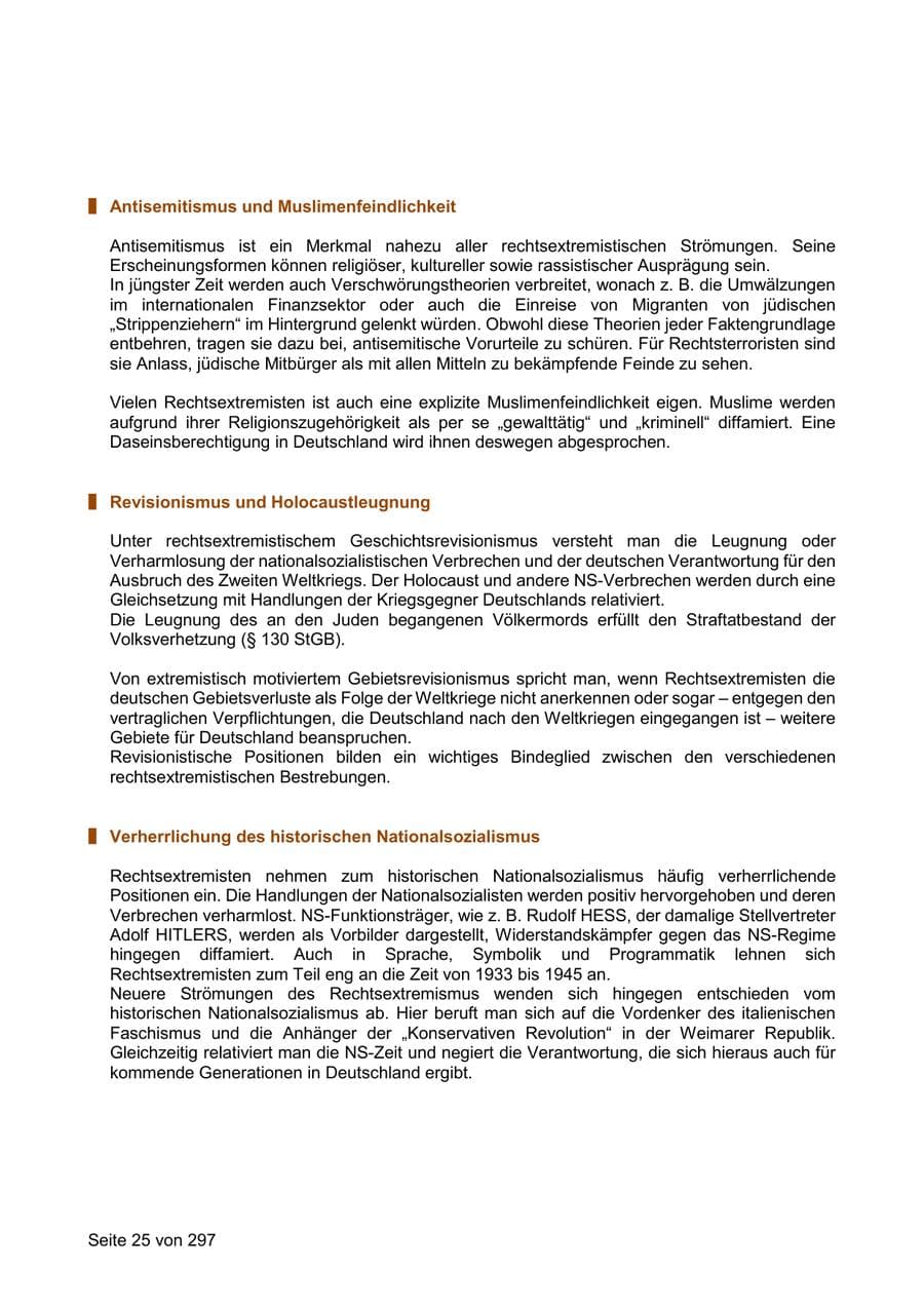Seite 25 des Verfassungsschutzbericht 2019 Sachsen
