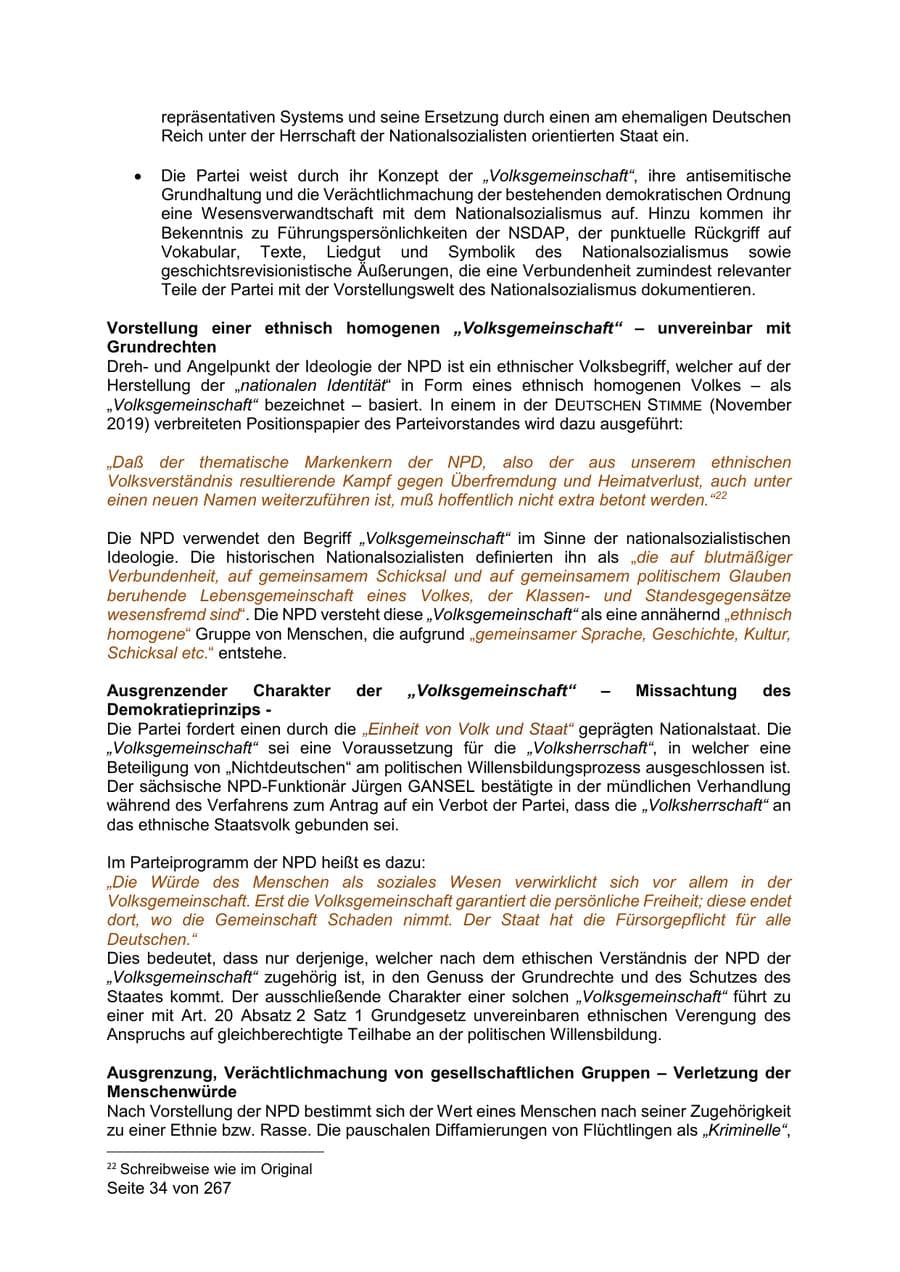 Seite 34 des Verfassungsschutzbericht 2020 Sachsen