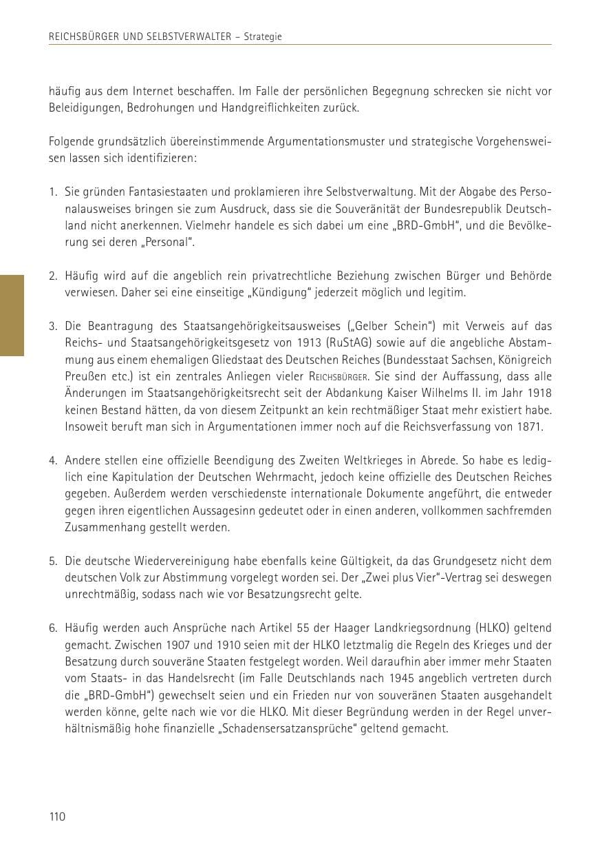 Seite 110 des Verfassungsschutzbericht 2022 Sachsen