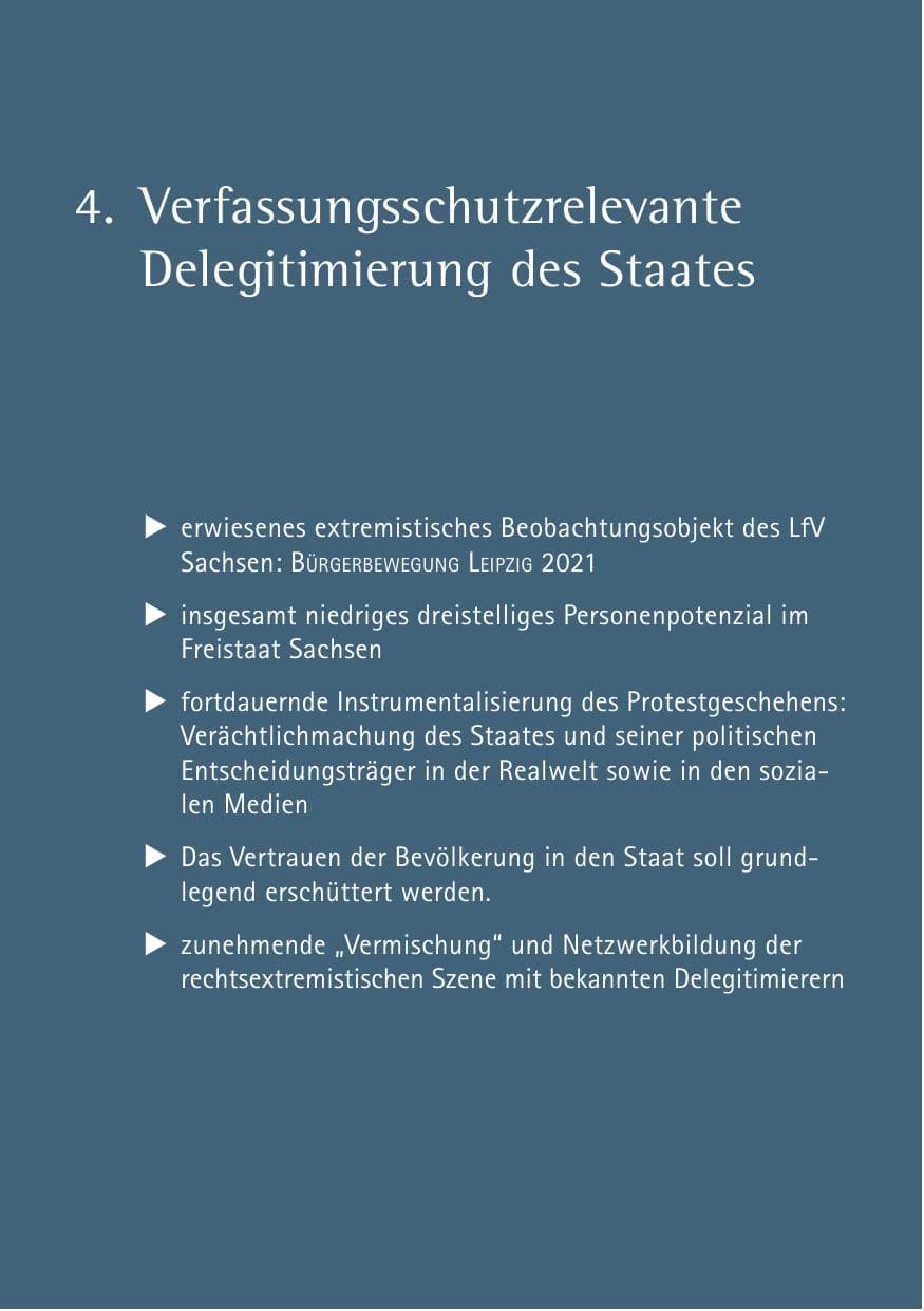 Seite 121 des Verfassungsschutzbericht 2022 Sachsen