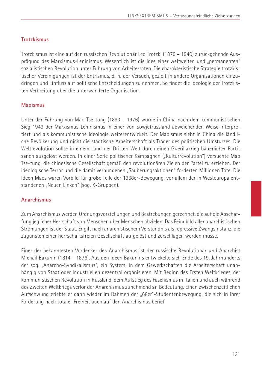 Seite 131 des Verfassungsschutzbericht 2022 Sachsen