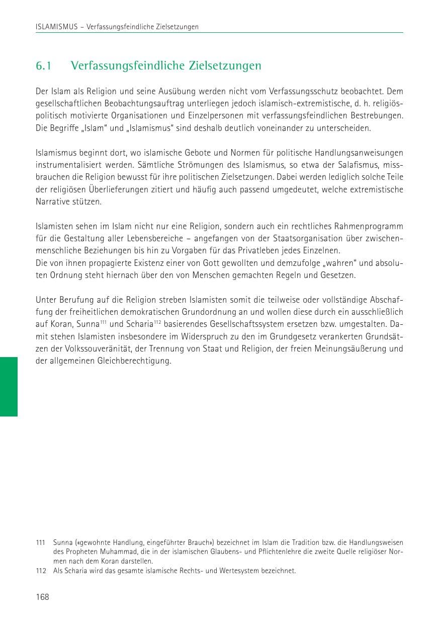 Seite 168 des Verfassungsschutzbericht 2022 Sachsen
