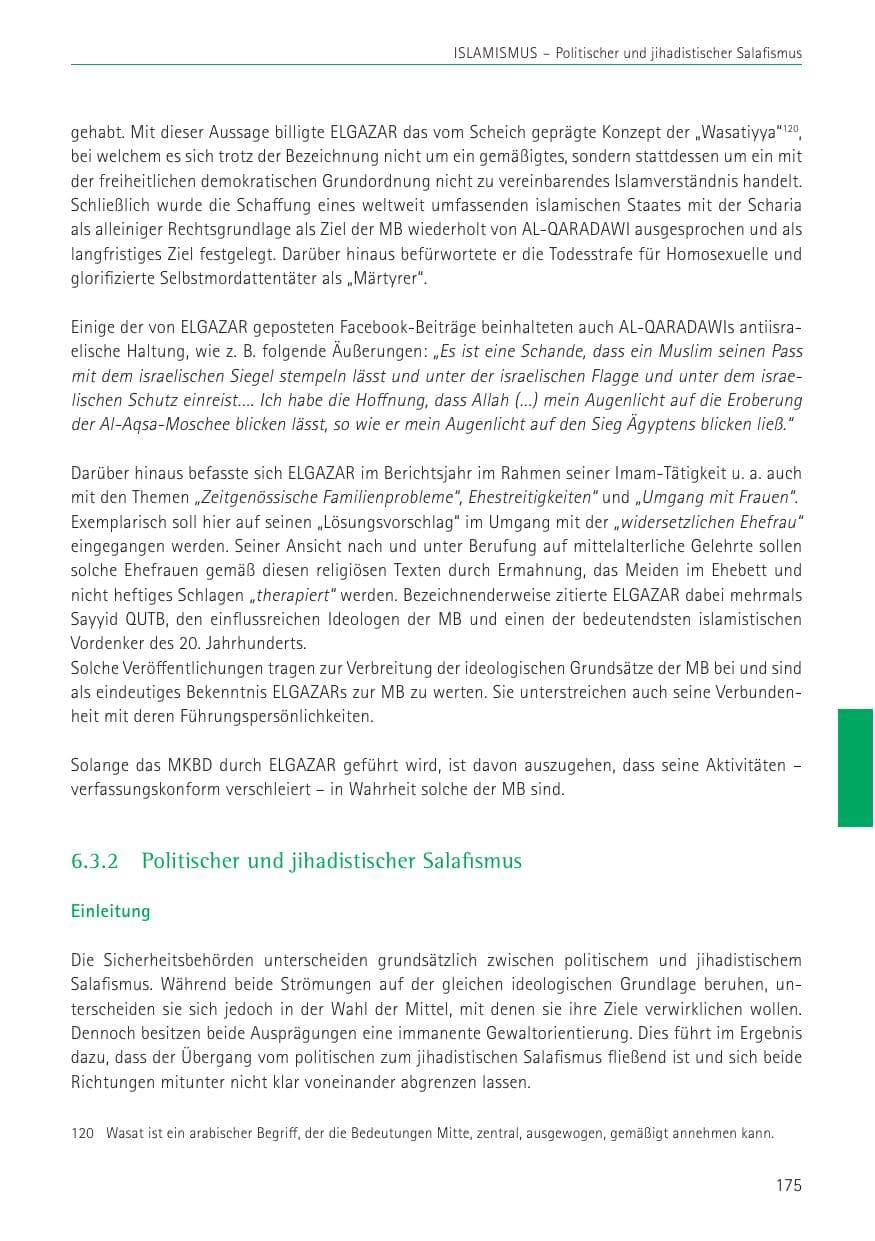 Seite 175 des Verfassungsschutzbericht 2022 Sachsen