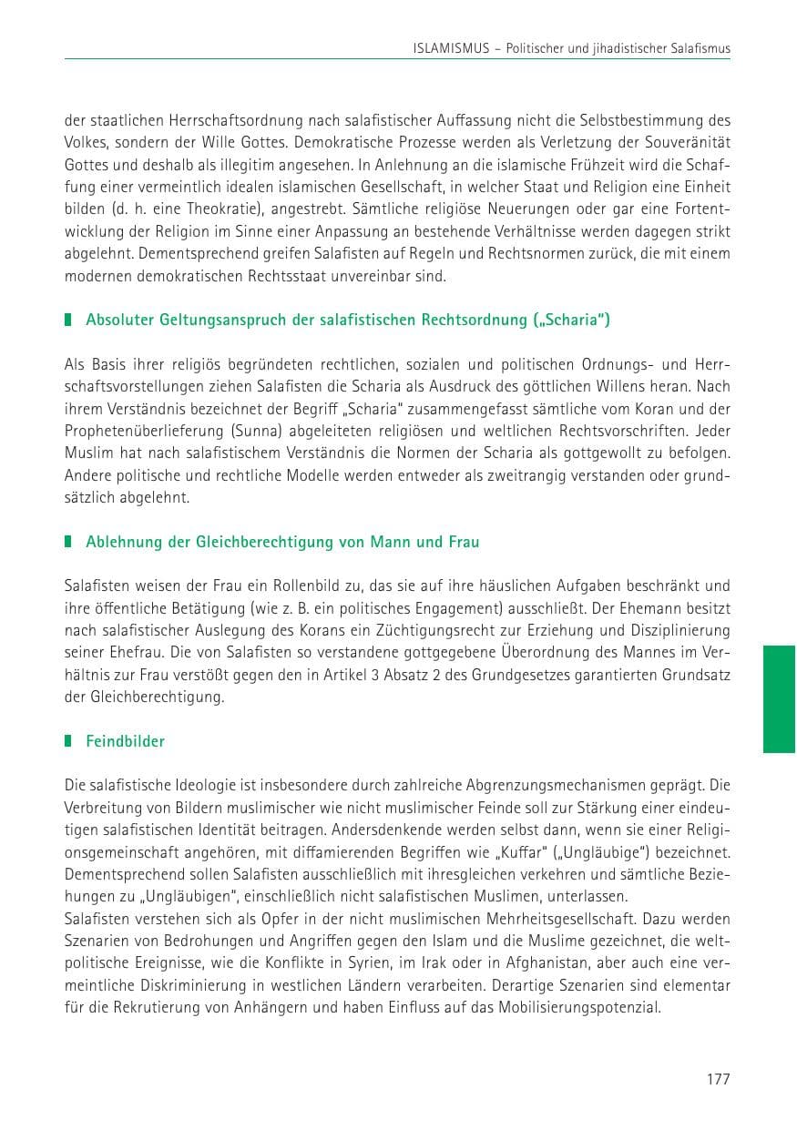 Seite 177 des Verfassungsschutzbericht 2022 Sachsen