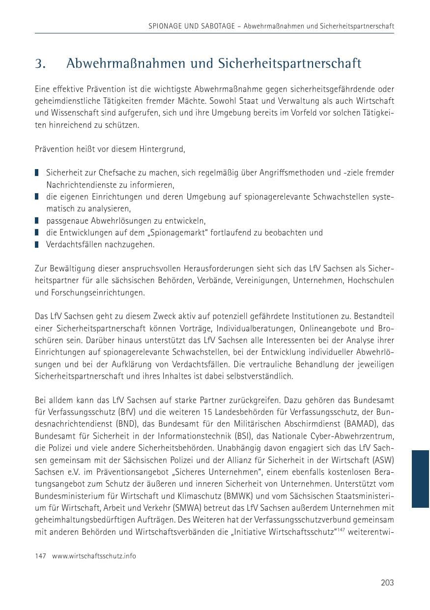 Seite 203 des Verfassungsschutzbericht 2022 Sachsen